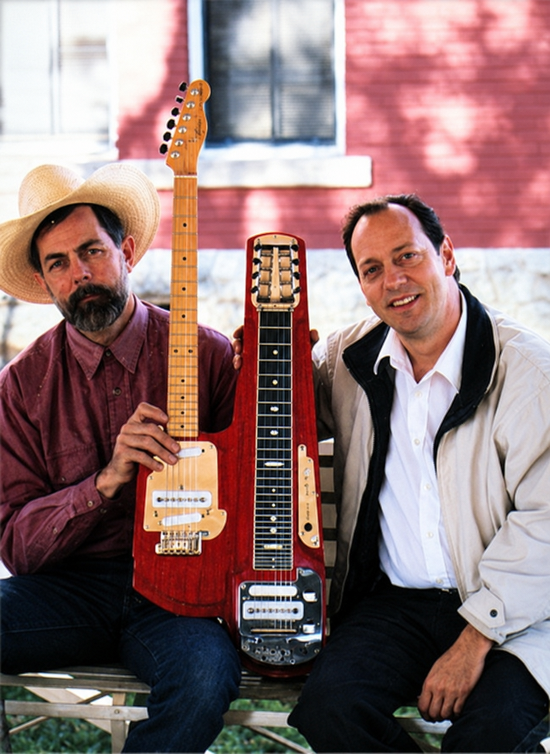 Michael Stevens and Junior Brown with a Guit-Steel